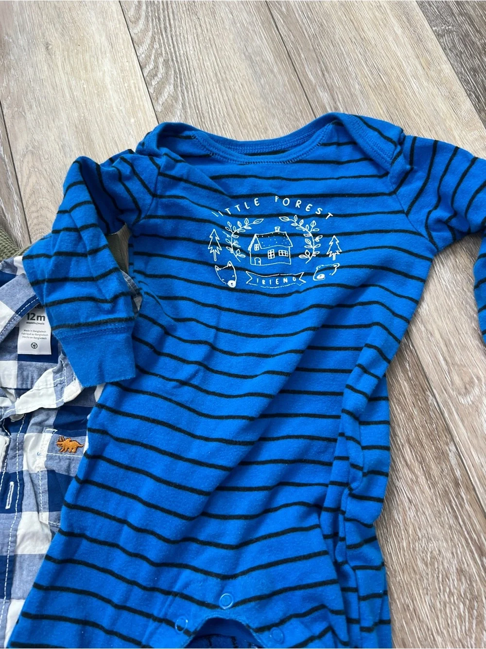 Bundle baby boy long sleeve polo rompers